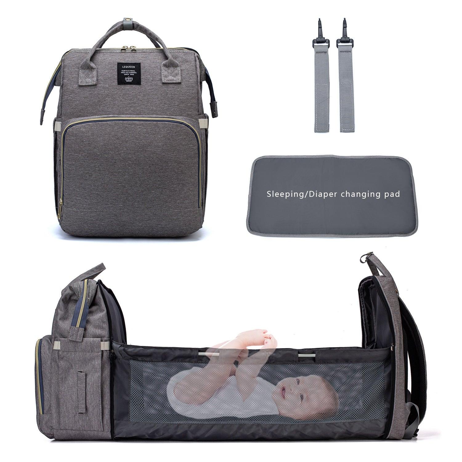 Mother And Baby Backpack Large Capacity Mother Bag Outing Backpack - Trendha