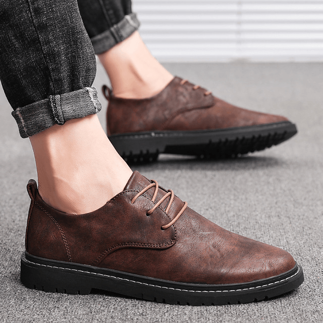 Men's low-top lace-up shoes - Trendha