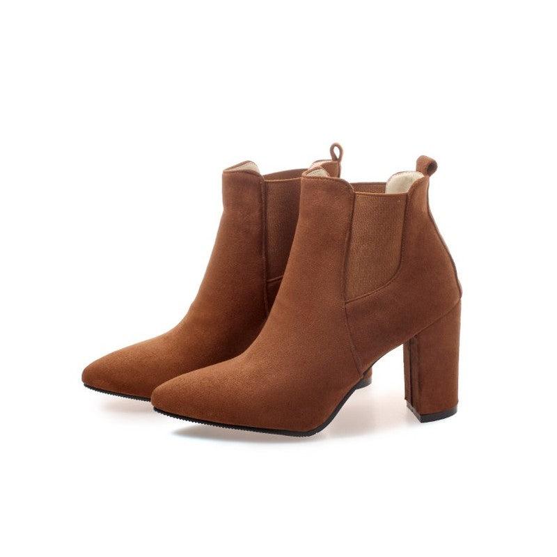 Frosted pointed booties - Trendha