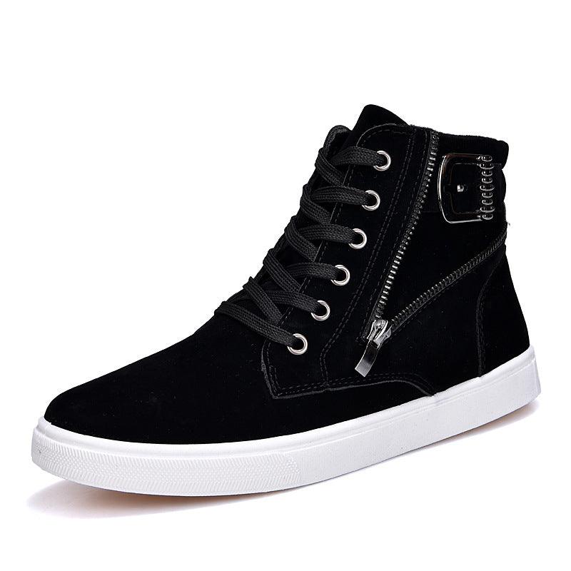 Men's Martin Boots Belt Buckle Trendy Men's Sneakers - Trendha