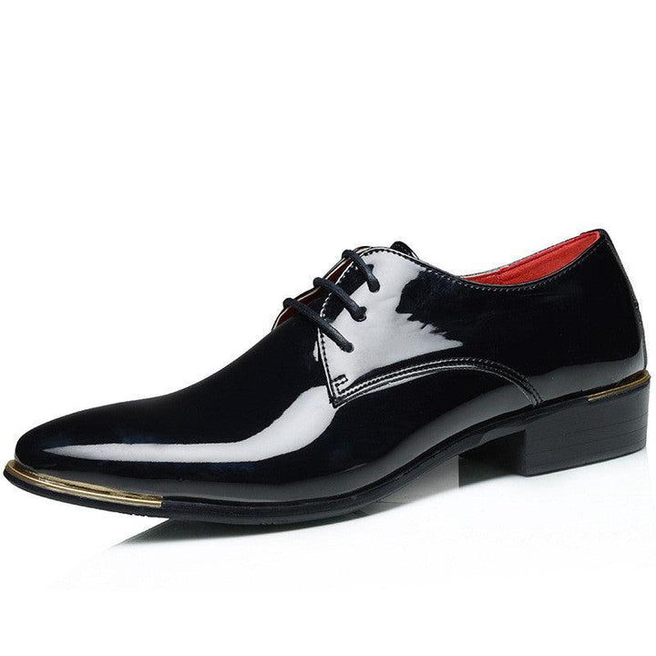 Pointed Toe Retro British Men's Business Casual Leather Shoes - Trendha