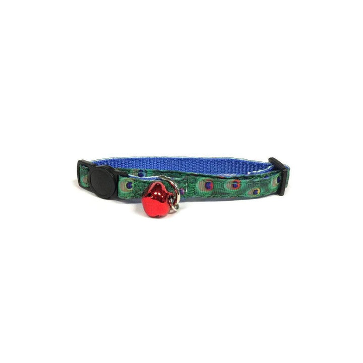 Peacock Feather Cat Collar - Trendha