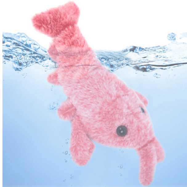 Electric Jumping Shrimp USB Charging Simulation Lobster Funny Cat Plush Toy - Trendha
