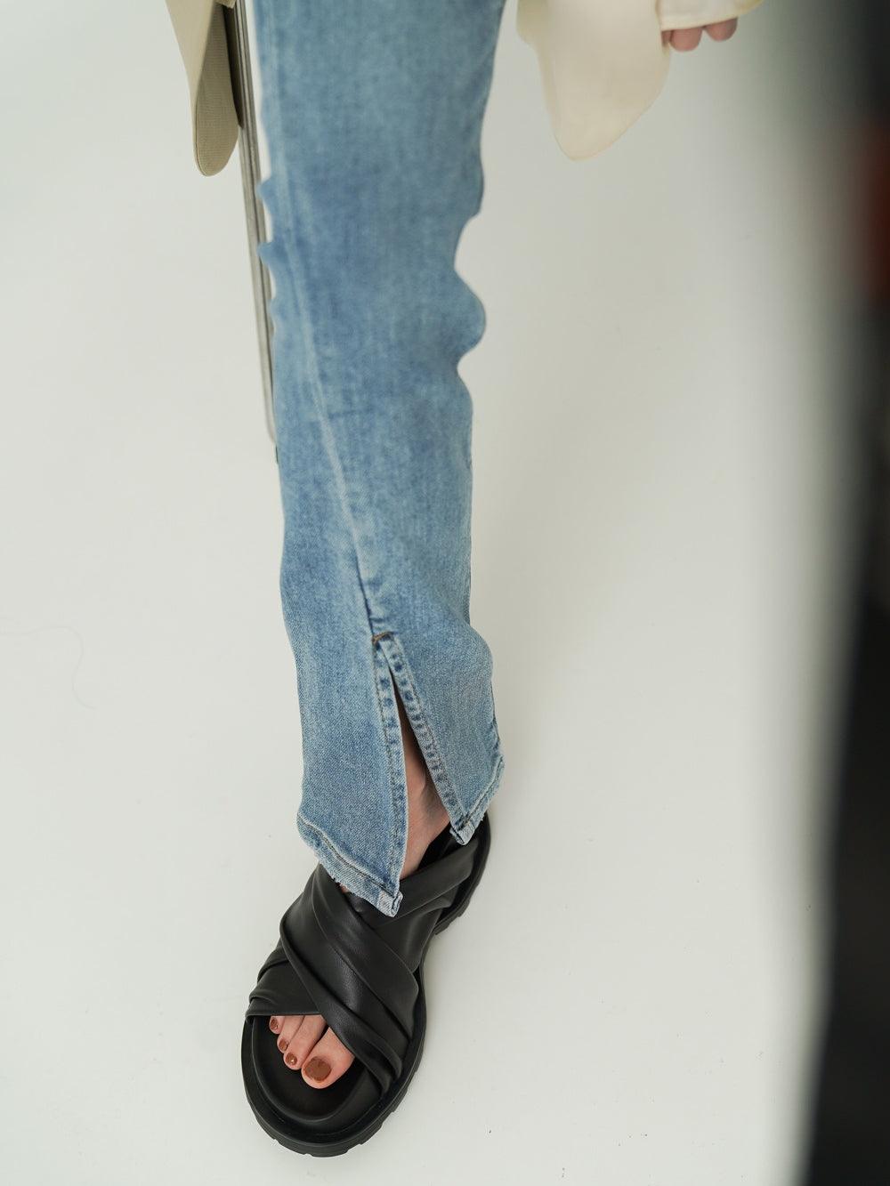 Super Comfortable Soft Nappa Cross-wrinkle Slippers With Thick-soled Heightening Mules - Trendha