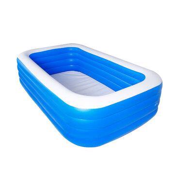 3/4 Layers Inflatable Swimming Pool Home Camping Garden Ground Pool - Trendha