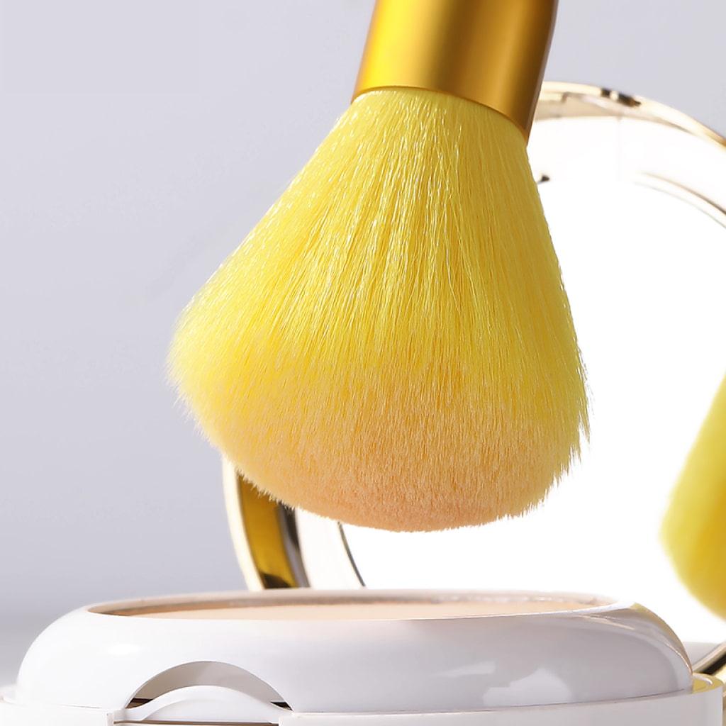 Yellow Makeup Brush Set 12pcs - Trendha