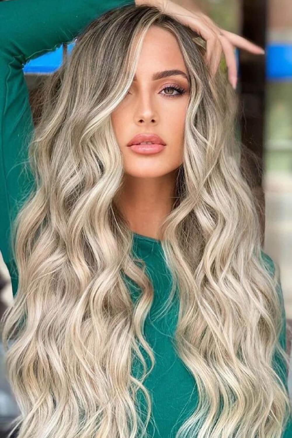Full Machine Made Long Wave Wigs 26'' - Trendha