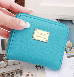 Women Mini Short Wallet Card Holder Leather Coin Bag Money Purse Handbag Clutch - Trendha