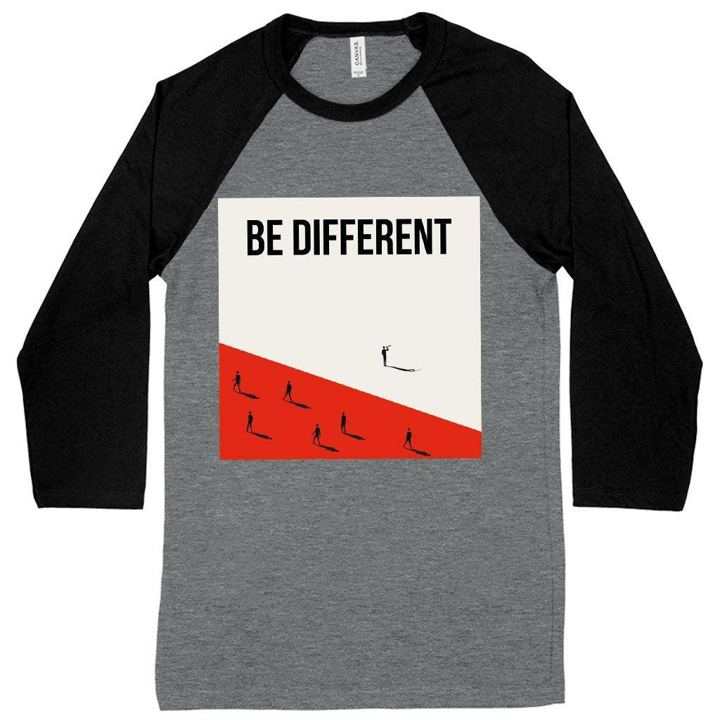 Be Different Baseball T-Shirt - Printed T-Shirts - Trendha