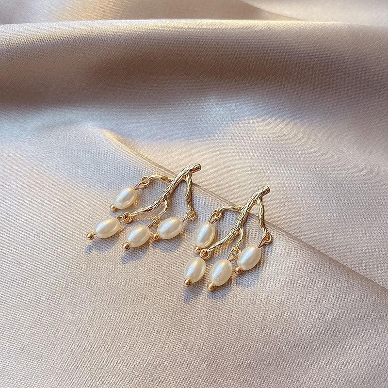 Pearl branch earrings earrings women - Trendha