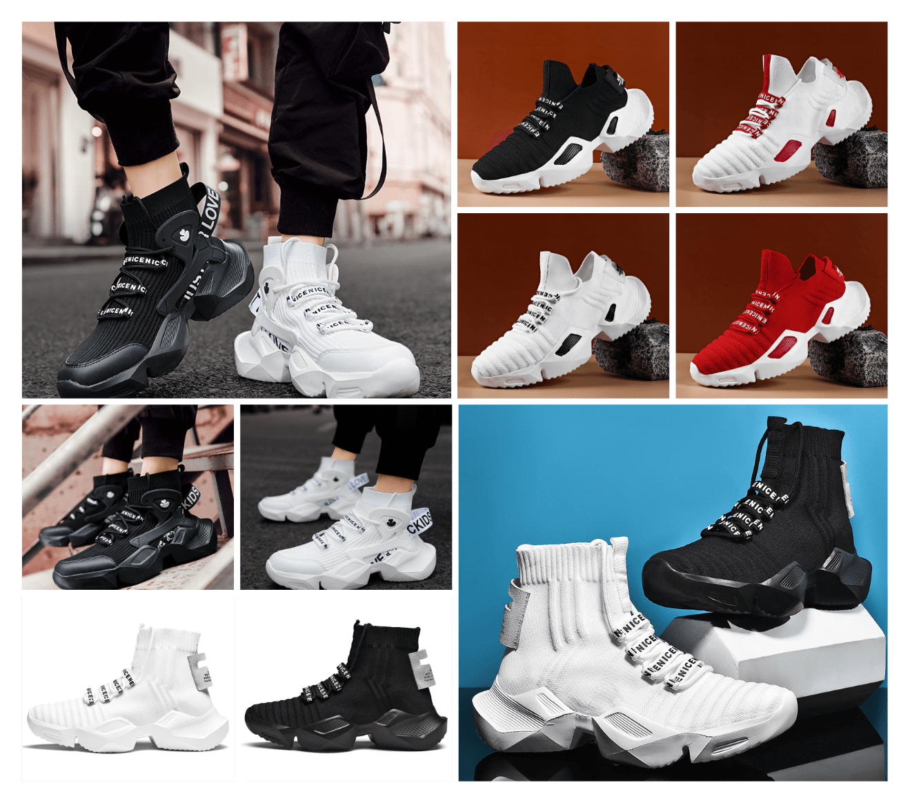 Net red socks shoes old shoes sneakers men - Trendha