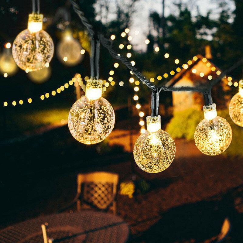 20/50 LEDS Crystal Ball 5M/10M Solar Lamp Power LED String Fairy Lights Solar Garlands Garden Christmas Decor For Outdoor - Trendha