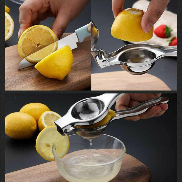 Stainless Steel Lemon Juicer Orange Press Squeezer Handmade Juice Extractor Hand Press Fruit Juicer - Trendha