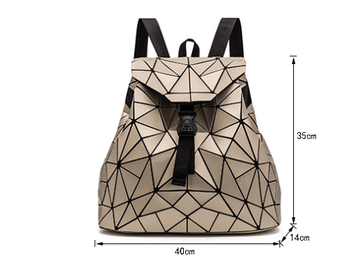 Diamond Check Backpack - Trendha