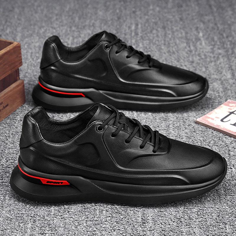 Men's PU Lace-Up Casual Shoes