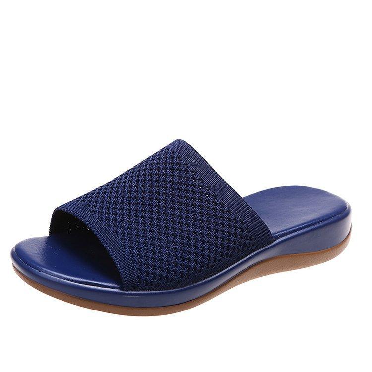 Stylish Soft Bottom Flying Weave Wedge Sandals for Women