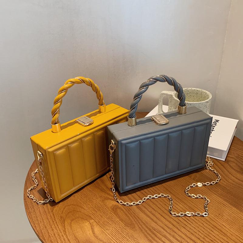 Crossbody Small Square Bag Wild Twist Single Shoulder Bag - Trendha