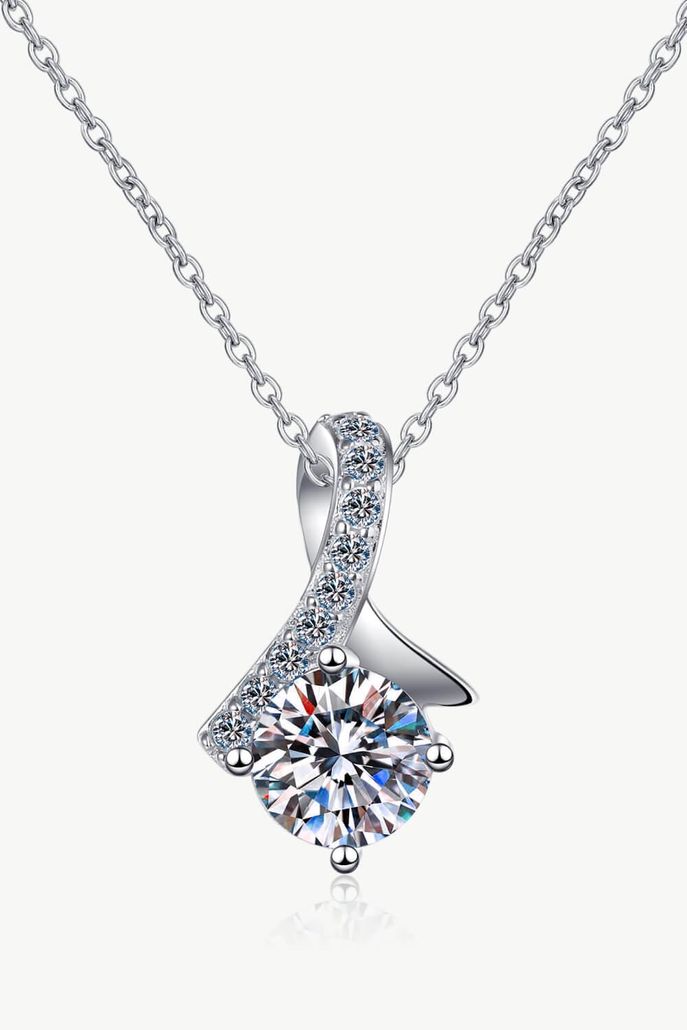 Unique and Chic Moissanite Pendant Necklace - Trendha