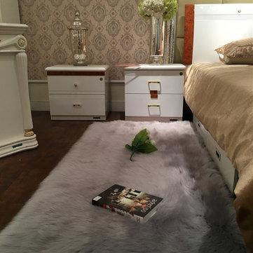 120x60cm Faux Wool Plush Rug Soft Shaggy Carpet Home Floor Area Mat Decoration - Trendha