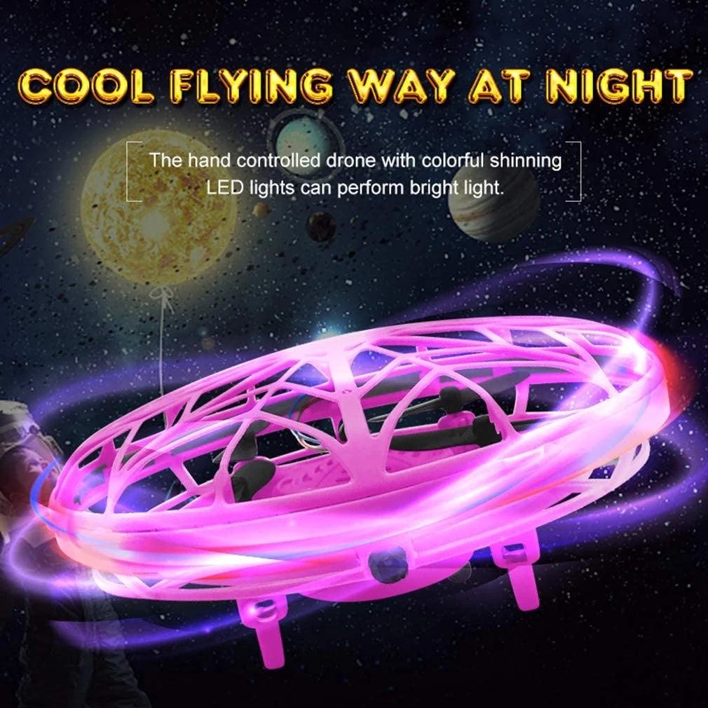 Mini Flying Helicopter RC UFO Dron Aircraft Boys Hand Controlled Drone Infrared RC Quadcopter Induction Kids Toys - Trendha