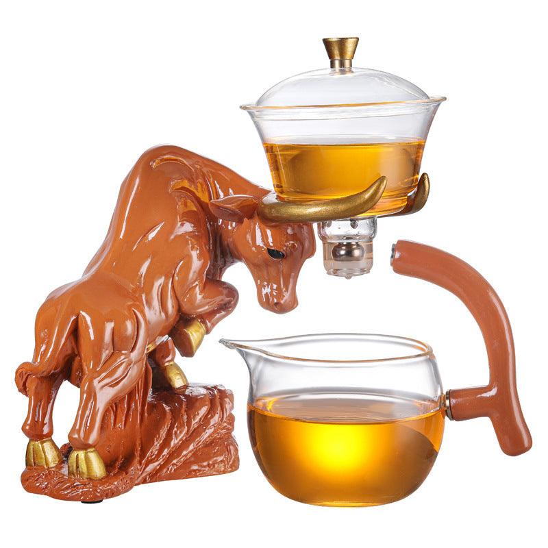Niu Zhuan Qiankun Glass Semi-Automatic Tea Maker - Trendha