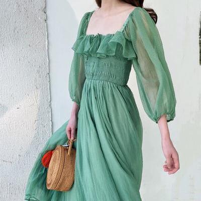 Ladies Bohemian Long Skirt Beach Dress - Trendha