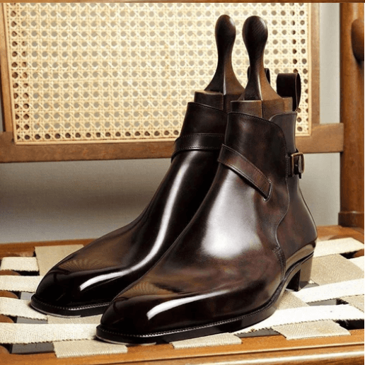 Men's Short Boots with Stylish Buckle Design - Trendha