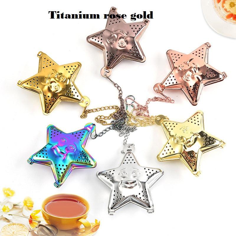 Hangable Stainless Steel Star-shaped Tea Leaking Tea Ball - Trendha