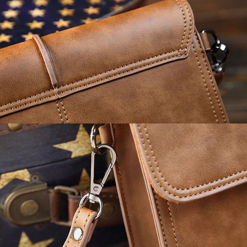 Men Faux Leather Retro Business Large Capacity Clutch Bag Hand-carry Wallet - Trendha