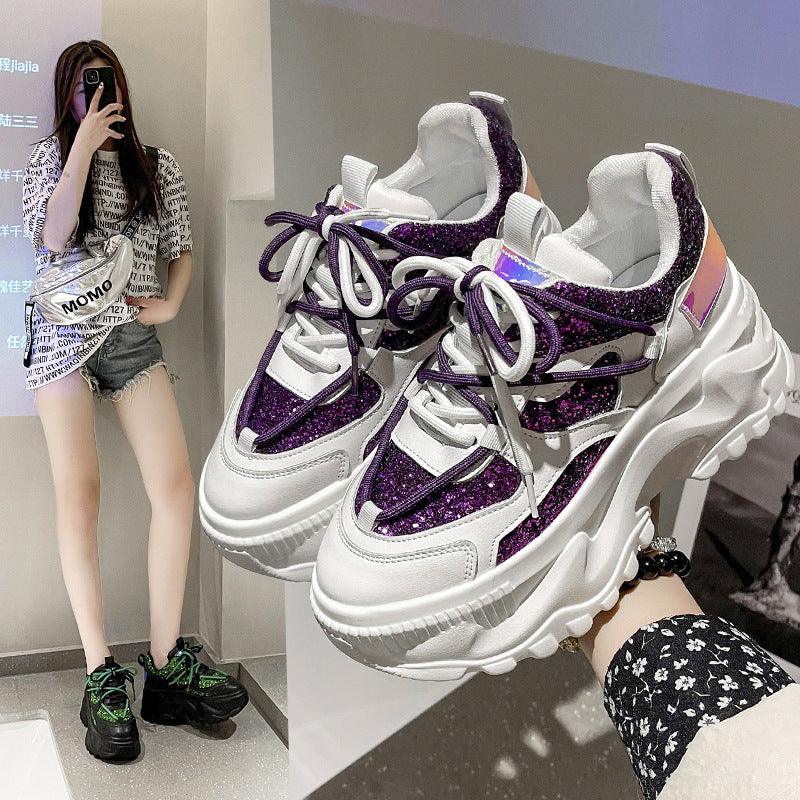 Korean Women's Shoes With Thick Soles - Trendha