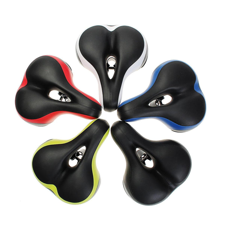 Comfort Bike Saddle Reflective Shockproof Breathable MTB Bicycle Seat Spring Bike Cushion Seat Outdoor Cycling - Trendha