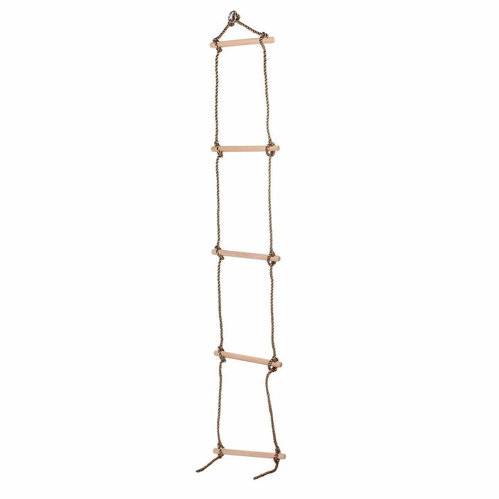 5 Rungs Wooden Climbing Rope Ladder Swing for Kids - Trendha