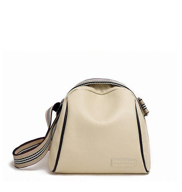Female Shell Top Layer Cowhide One-shoulder Messenger Bag - Trendha