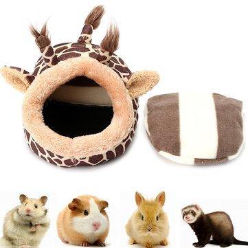 Small Pet Bed Giraffe Cat Dog Sleeping House Kennel Puppy Cave Mat Pad Nest - Trendha