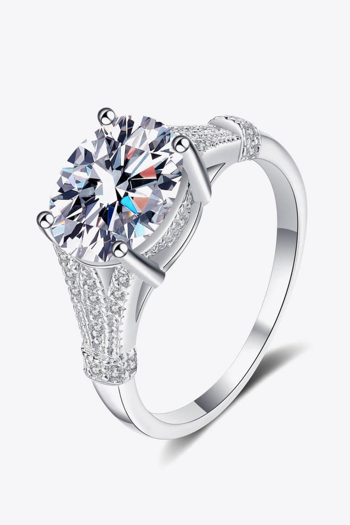 Unpredictable Day 3 Carat Moissanite Ring - Trendha