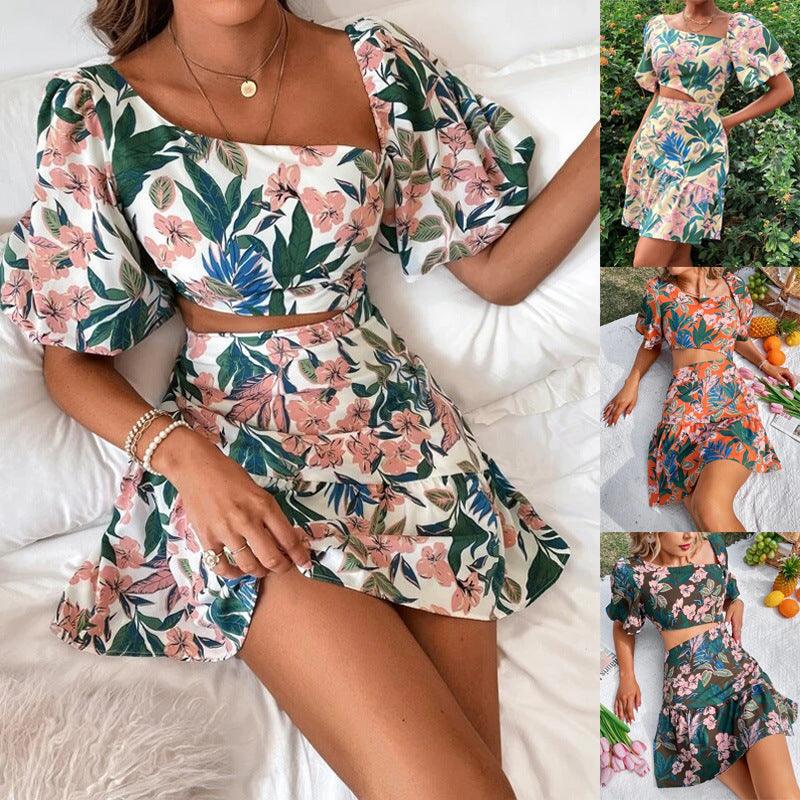 Womens Dresses Large Size Floral Print Dress - Trendha