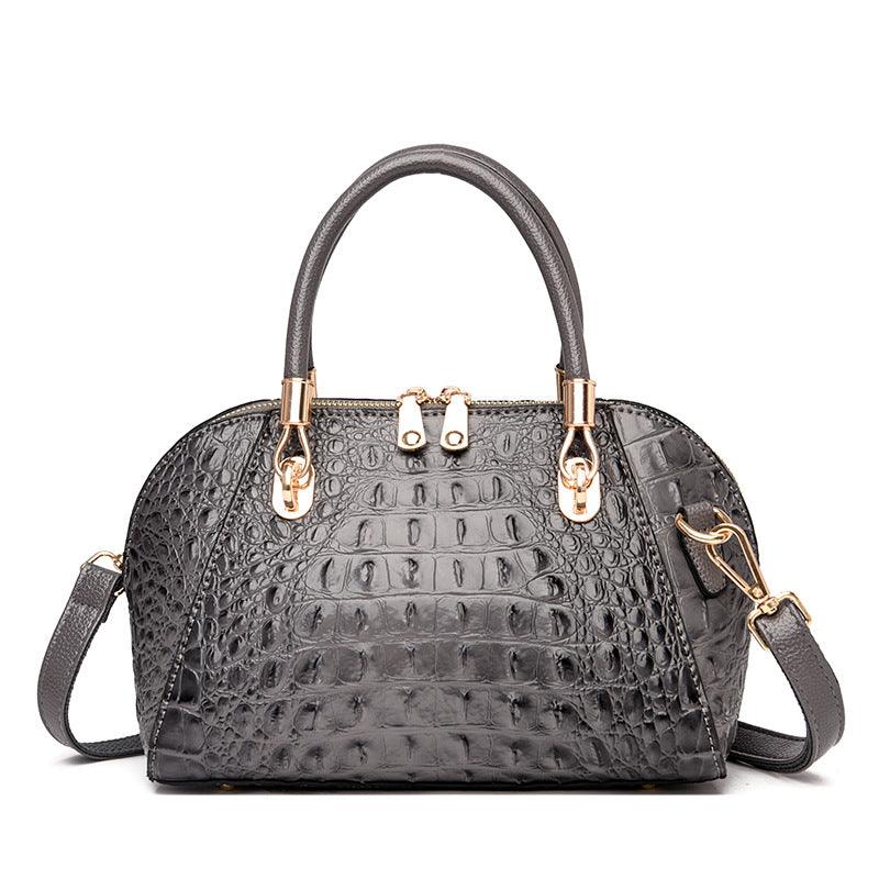 Leather Shell One-shoulder Messenger Women's Handbag - Trendha