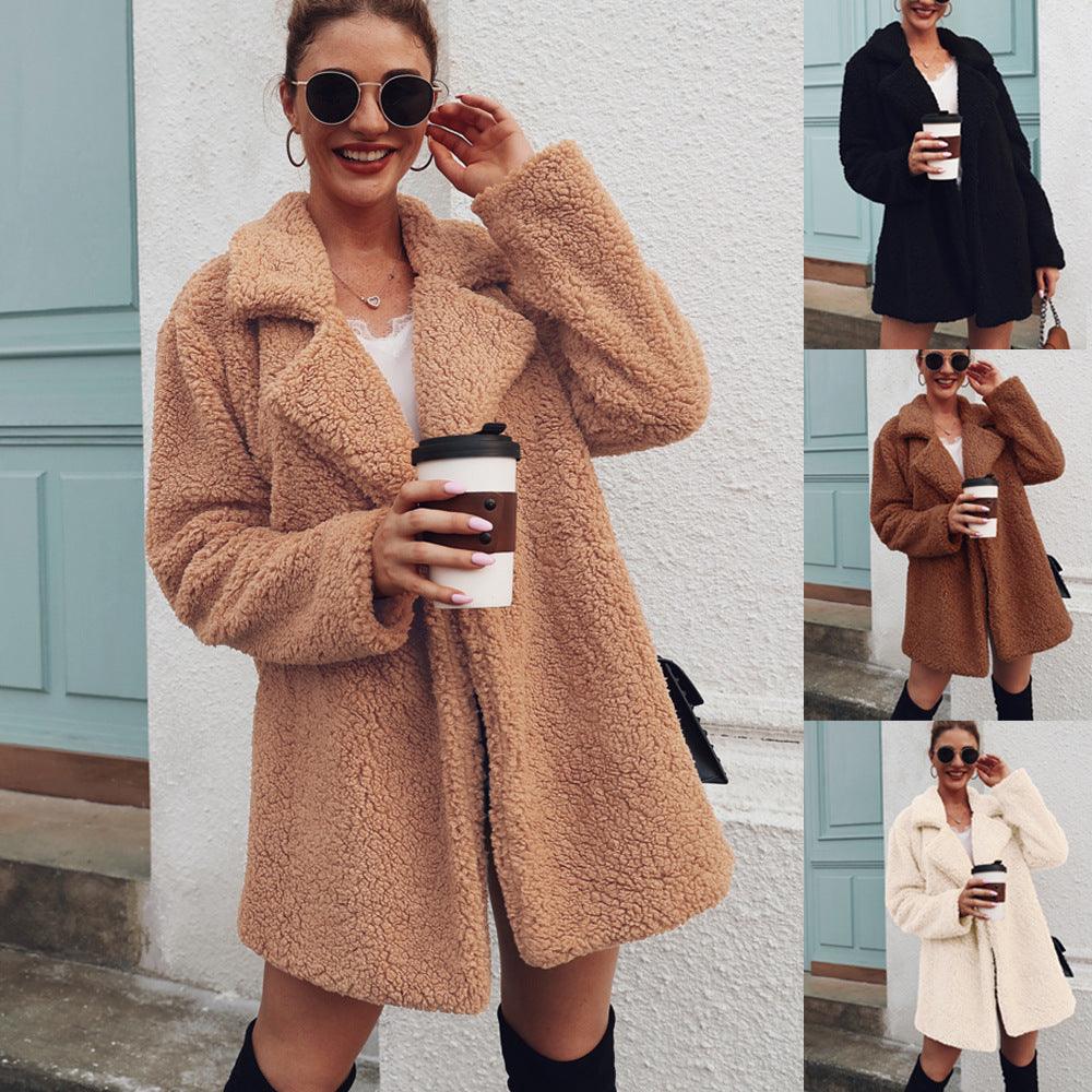 Suit collar long sleeve blouse jacket - Trendha