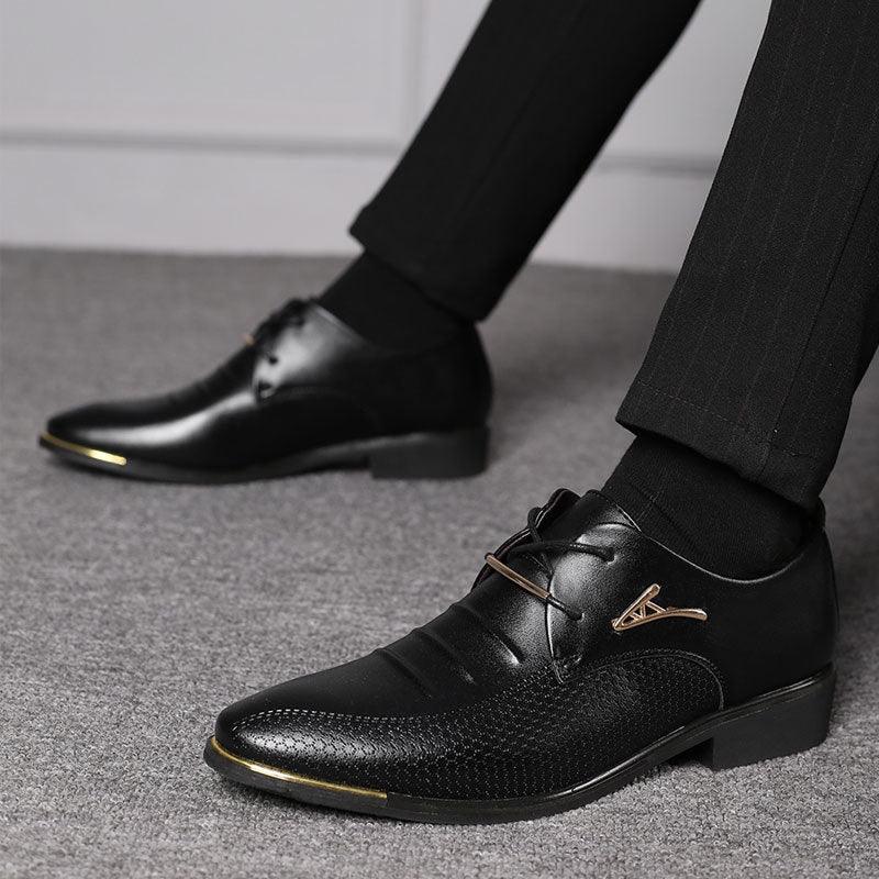 Business Formal Men's Lace-up Casual Shoes - Trendha