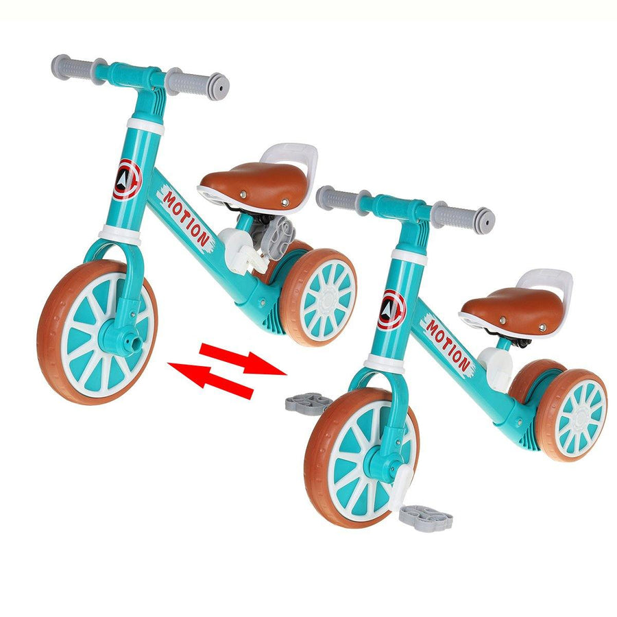 2-In-1 Children Scooter Tricycle Baby Balance Bike Ride On Toys Kids Bike With Foot Pedal 1-3 Years Old Sliding Scooter - Trendha