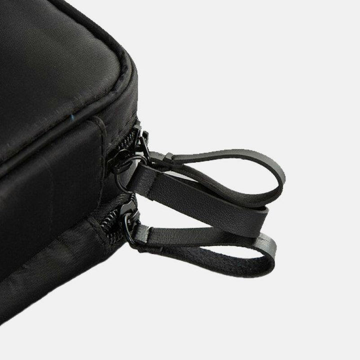 Women Waterproof Double Zipper Two Layers Large Capacity Storage Bag Clutch Cosmetic Bag - Trendha