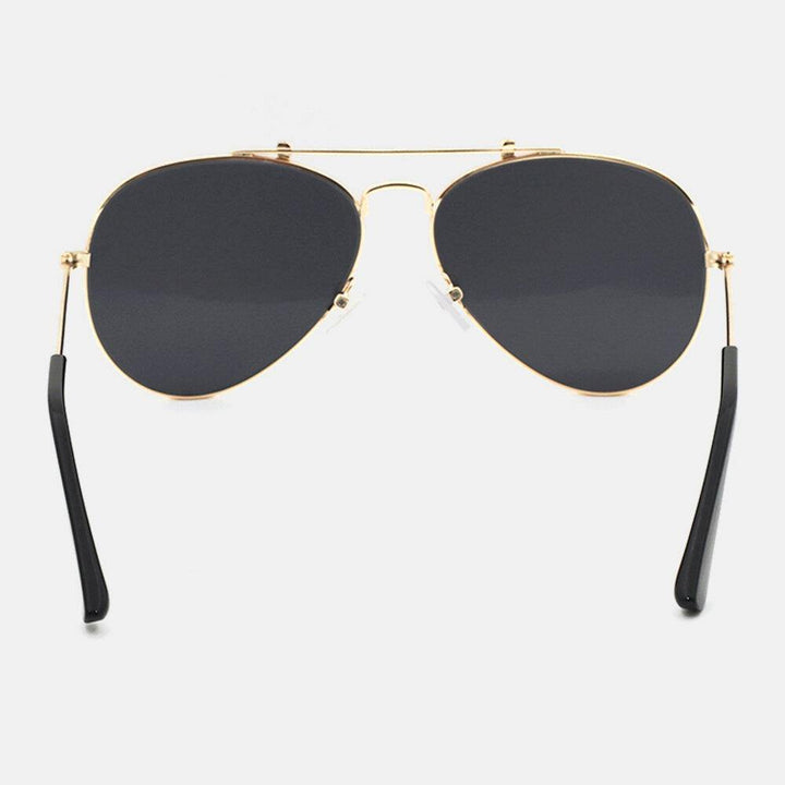Unisex Oval Full Frame Retro Casual UV Protection Sunglasses Driver Goggles - Trendha