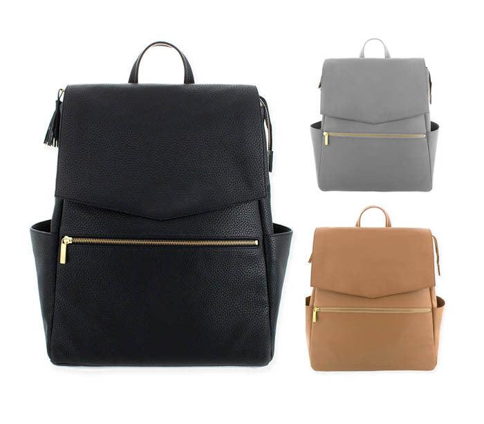 Nylon Diaper Backpack with Zipped Opening