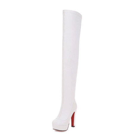 Wild super high heeled knee boots - Trendha
