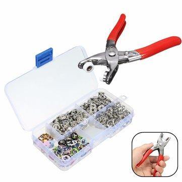 Fastener Snap Pliers Camp Craft Tool Sewing Craft with 110 Kits Set Press Studs - Trendha