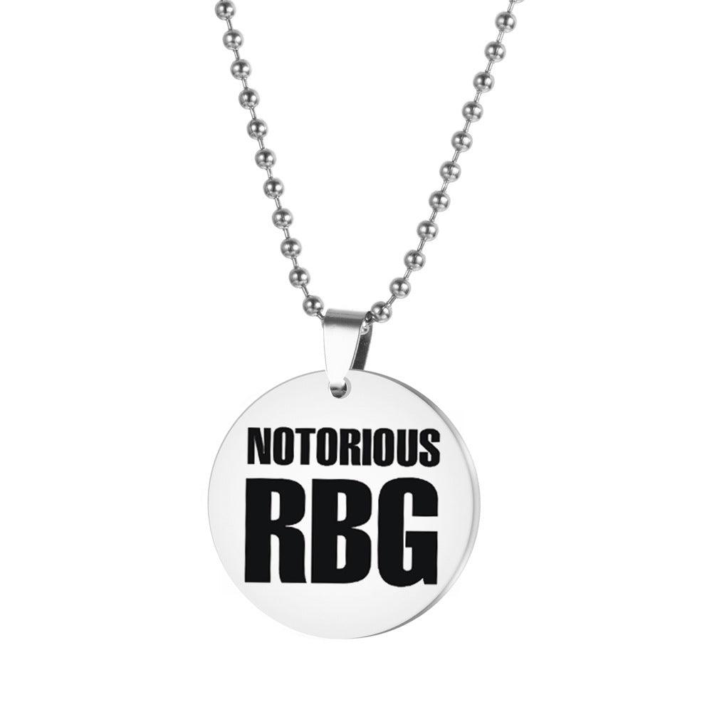 Ruth Bader Ginsburg RBG Stainless Steel Keychain - Trendha