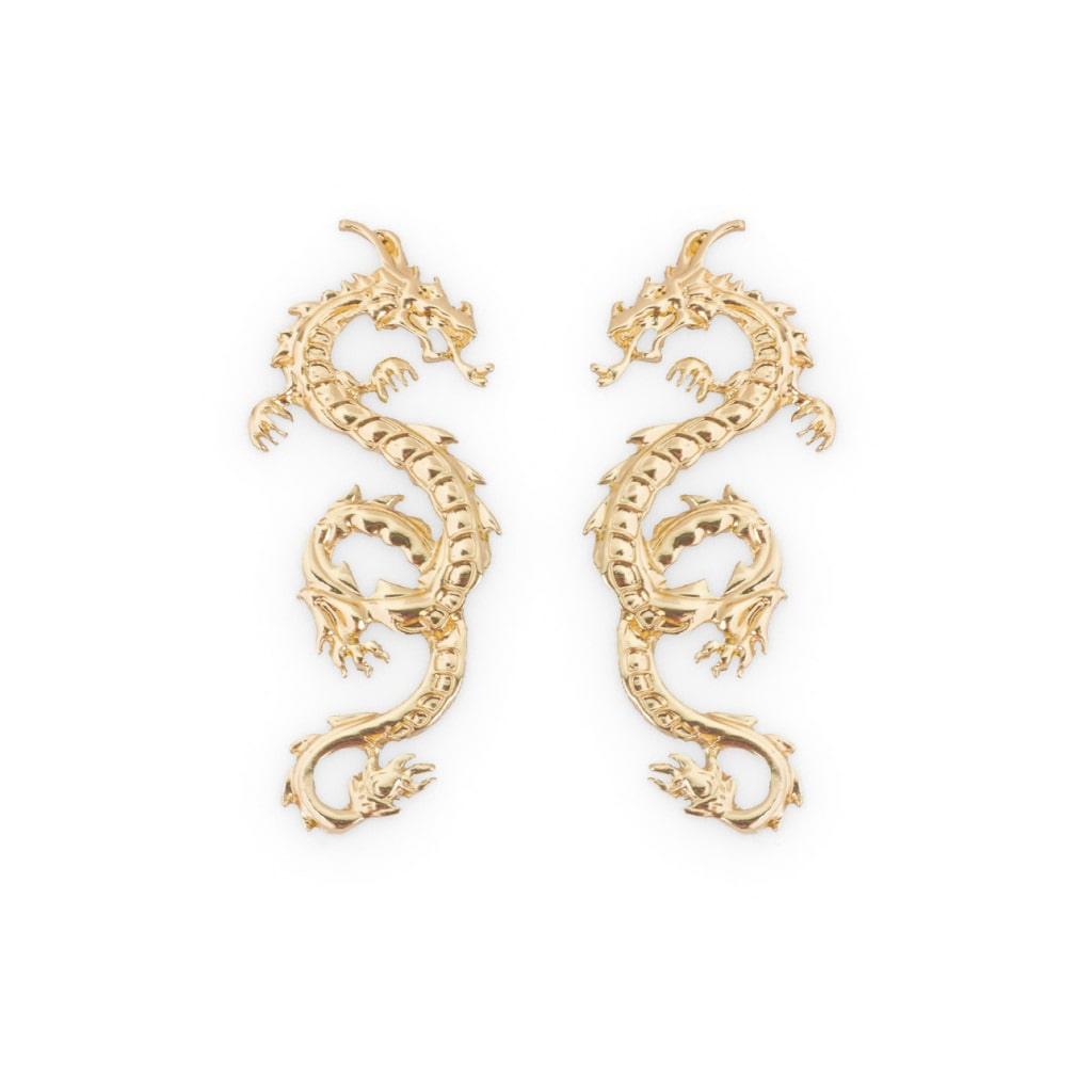 Dragon Stud Earrings - Trendha