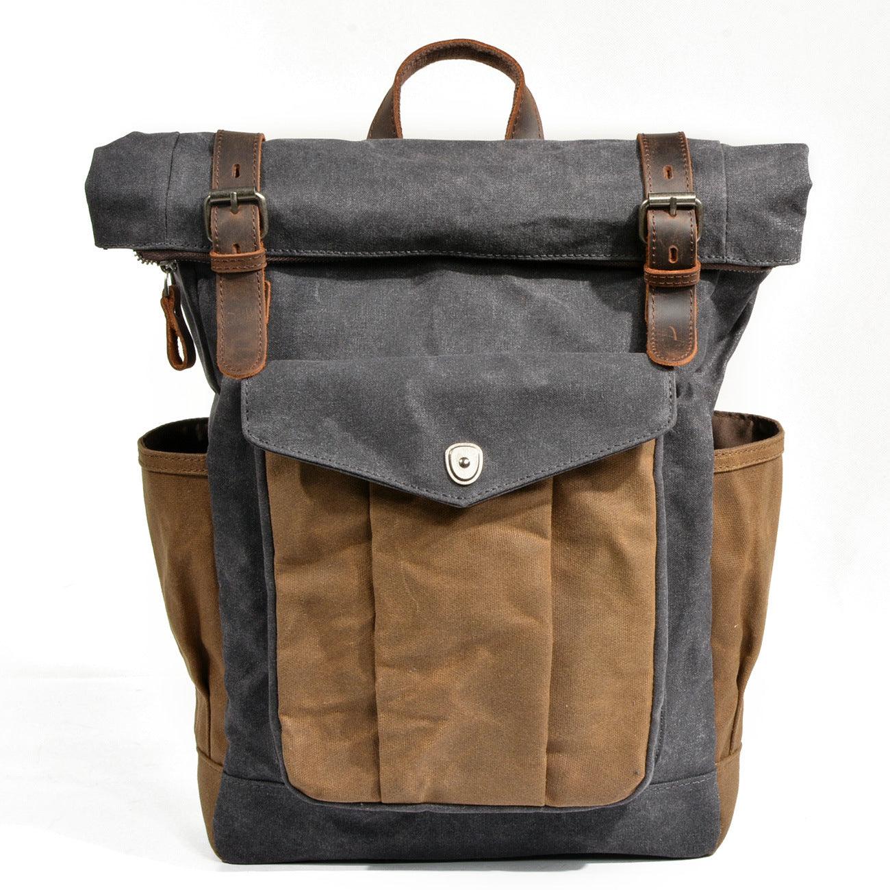 Fashion Simple Canvas Travel Backpack - Trendha