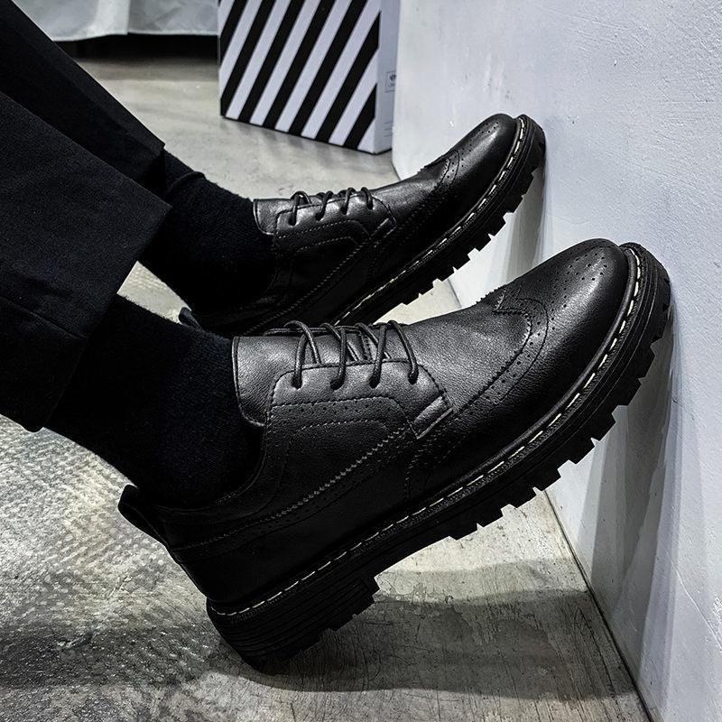 Men's Business Tooling Small Leather Shoes British Bullock Casual - Trendha