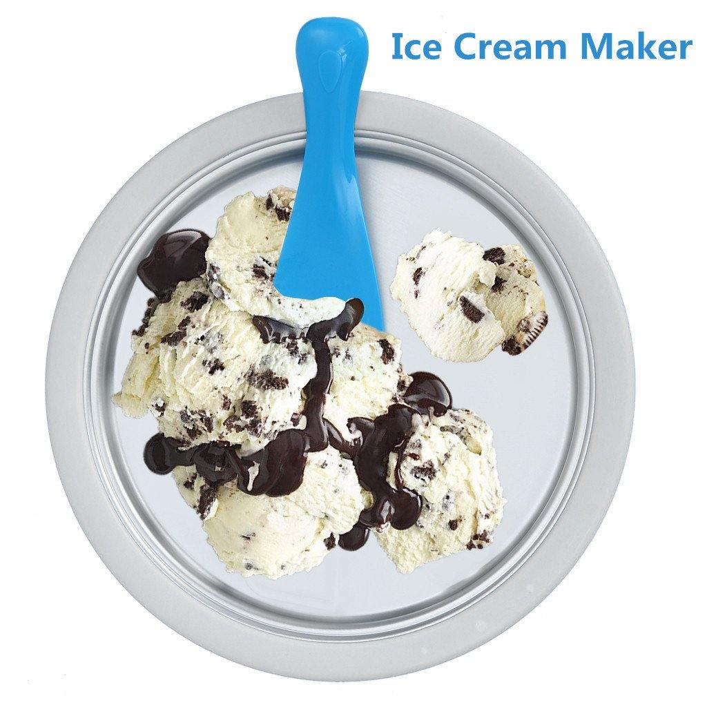 Instant Ice Cream Maker Yogurt Frozen Pan Ice Roll Time Pan US Stock - Trendha